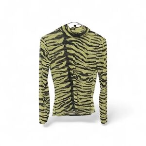Zebra Print Long Sleeve Top